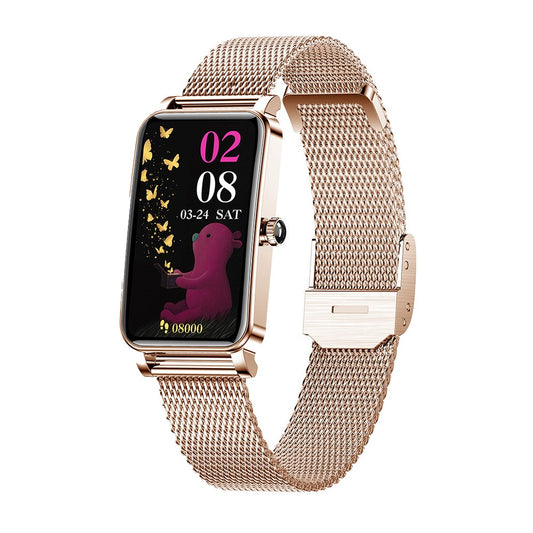 Gold Womens Smart Watch Fitness Tracker Sport Bracelet for Android iOS Phones