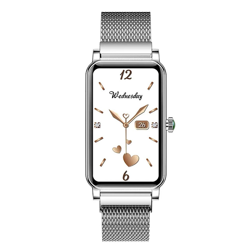 Silver Womens Smart Watch Fitness Tracker Sport Bracelet for Android iOS Phones
