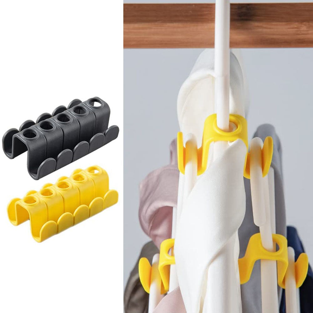 20Pcs Double-Sided Clothes Hanger Connector Hooks Hanger Extender Hooks Closets Hooks Space Saving