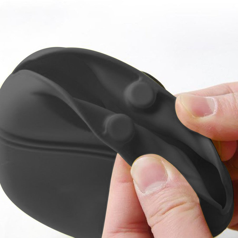 Silicone Dog Treat Bag with Magnetic Closure Portable Waist Pouch Pack with Clip Black