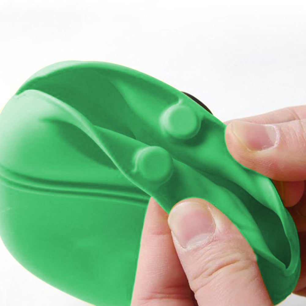 Silicone Dog Treat Bag with Magnetic Closure Portable Waist Pouch Pack with Clip Green