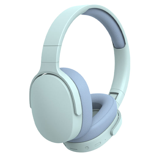 Bluetooth Headset Foldable Wireless Headphones Stereo Over Ear Headphone Blue