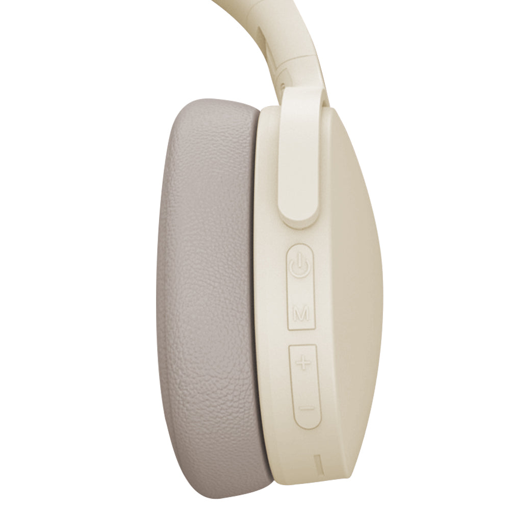 Bluetooth Headset Foldable Wireless Headphones Stereo Over Ear Headphone Khaki