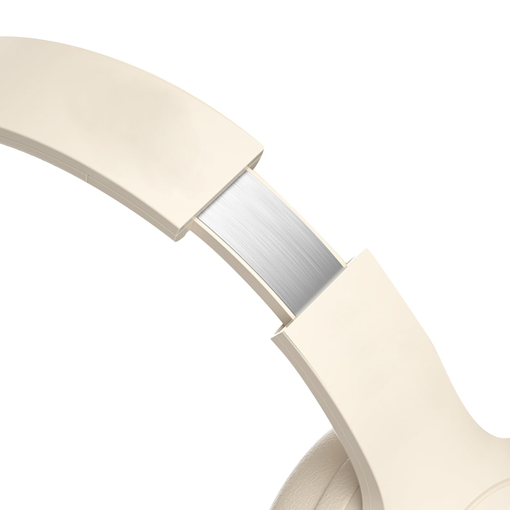 Bluetooth Headset Wireless Headphones Headworn TWS Earphones Beige