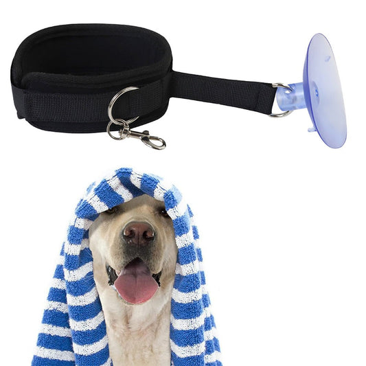 1 X Dog Bathing Tether with Suction Cup Adjustable Pet Bathing Leash for Pet Shower and Grooming