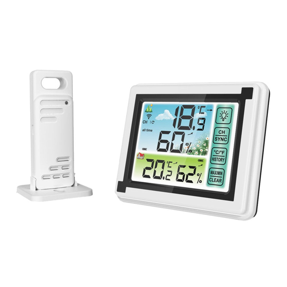 Wireless Weather Station Indoor Outdoor Thermometer Digital Humidity Monitor - 1 Sensor Style