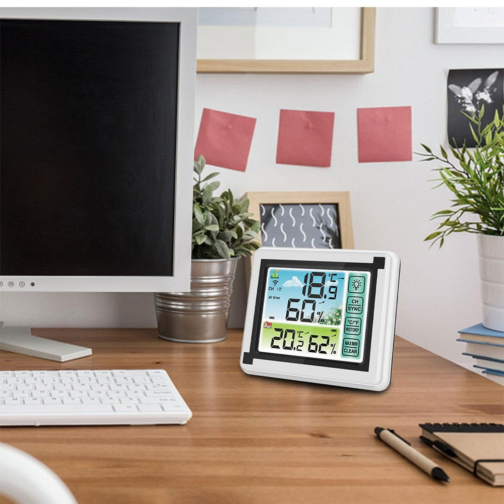 Wireless Weather Station Indoor Outdoor Thermometer Digital Humidity Monitor - 1 Sensor Style