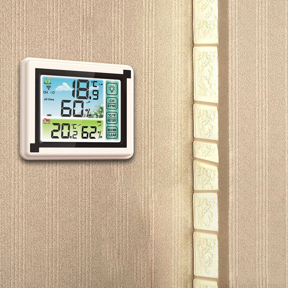 Wireless Weather Station Indoor Outdoor Thermometer Digital Humidity Monitor - 1 Sensor Style