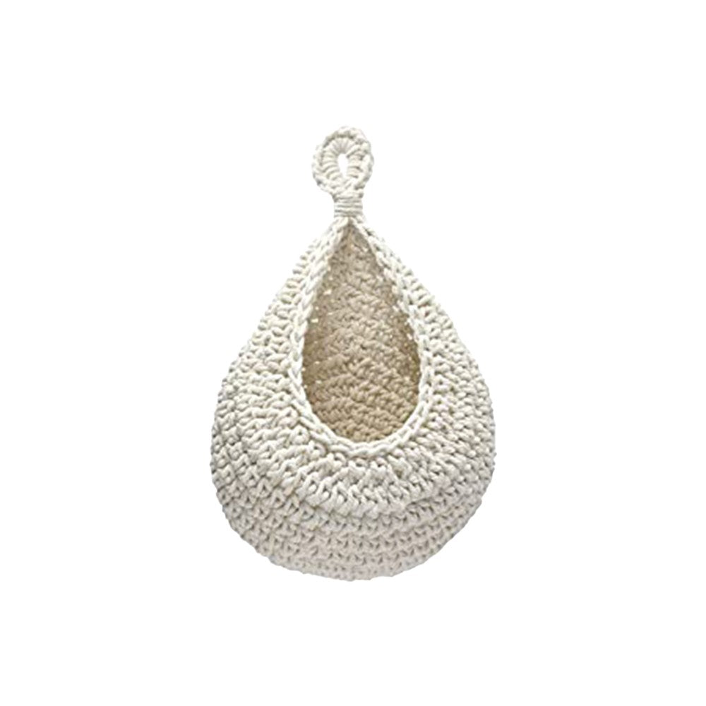 18cm Wall Hanging Vegetable Fruit Basket Handwoven Kitchen Organizer Bag