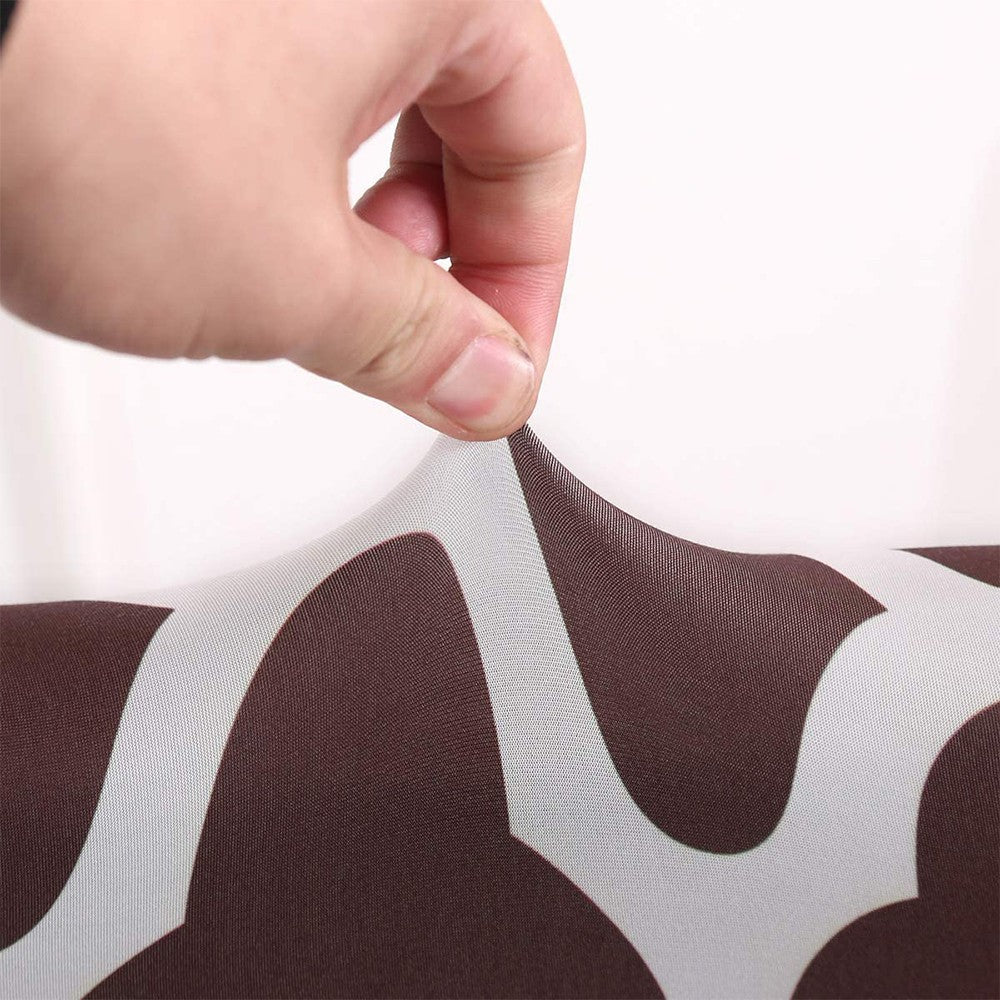 2 X Stretch Chair Covers Slipcovers Elastic Dining Chair Protector Cover Coffee