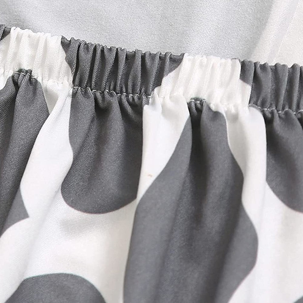 2 X Stretch Chair Covers Slipcovers Elastic Dining Chair Protector Cover Grey