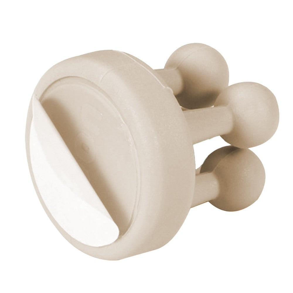 4Pcs Multifunctional Silicone Hooks Self Adhesive Toothbrush Holder Plug Holder for Home Office Beige