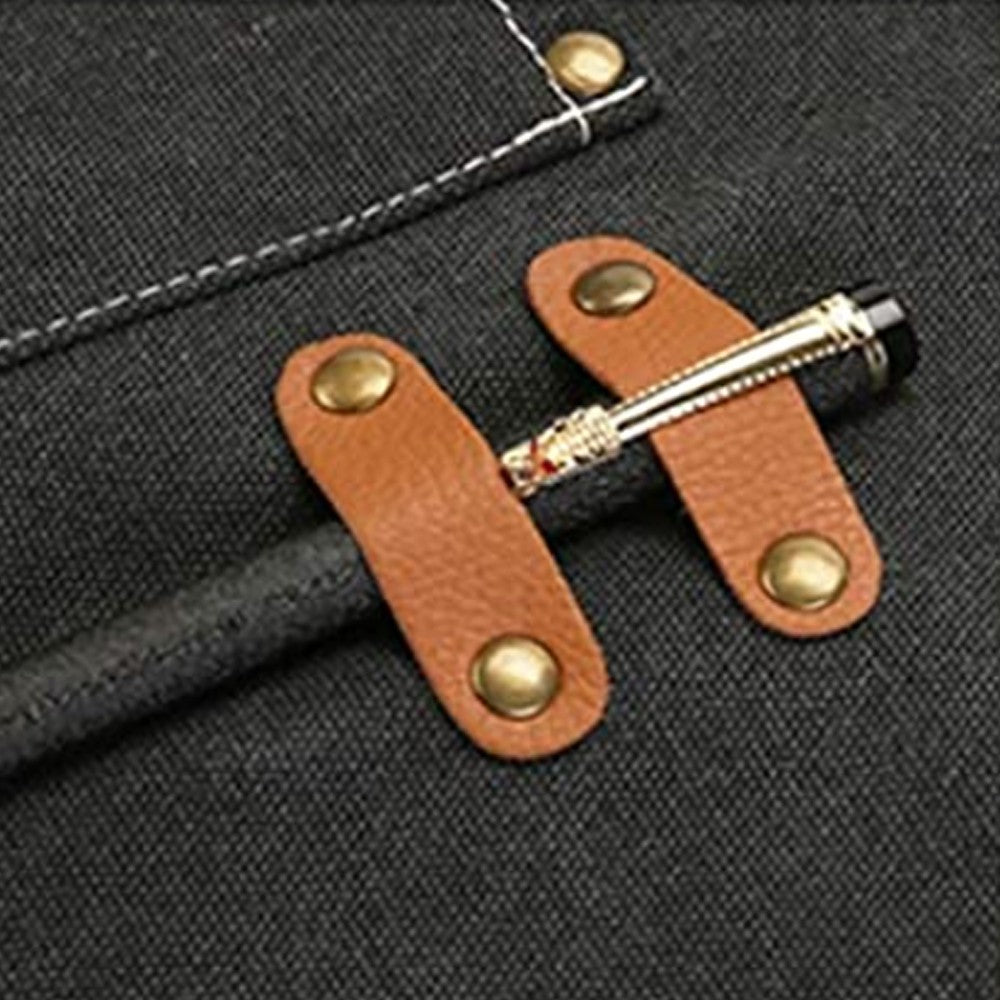 Black Cotton Aprons Kitchen Cooking Apron Gardening Apron with Pockets