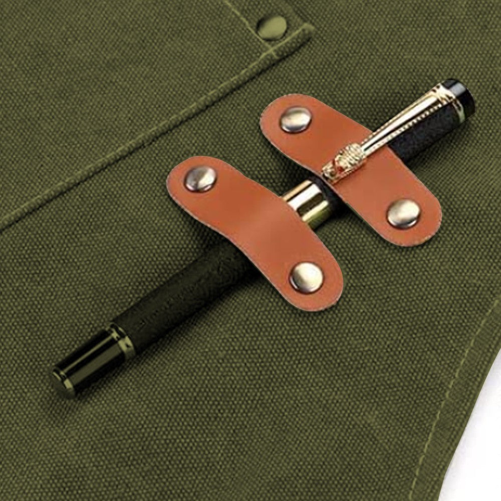 Dark Green Cotton Aprons Kitchen Cooking Apron Gardening Apron with Pockets