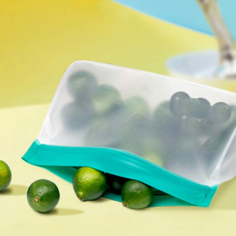 Set of 18Pcs Reusable Stand Up Food Bag Leakproof Ziplock Storage Bags