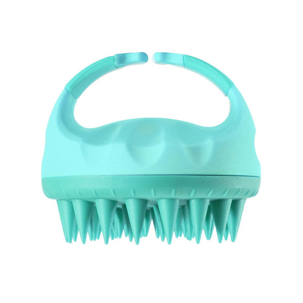 Hair Scalp Massager Shampoo Brush Silicone Scalp Care Brush Scalp Care Scrubber Green