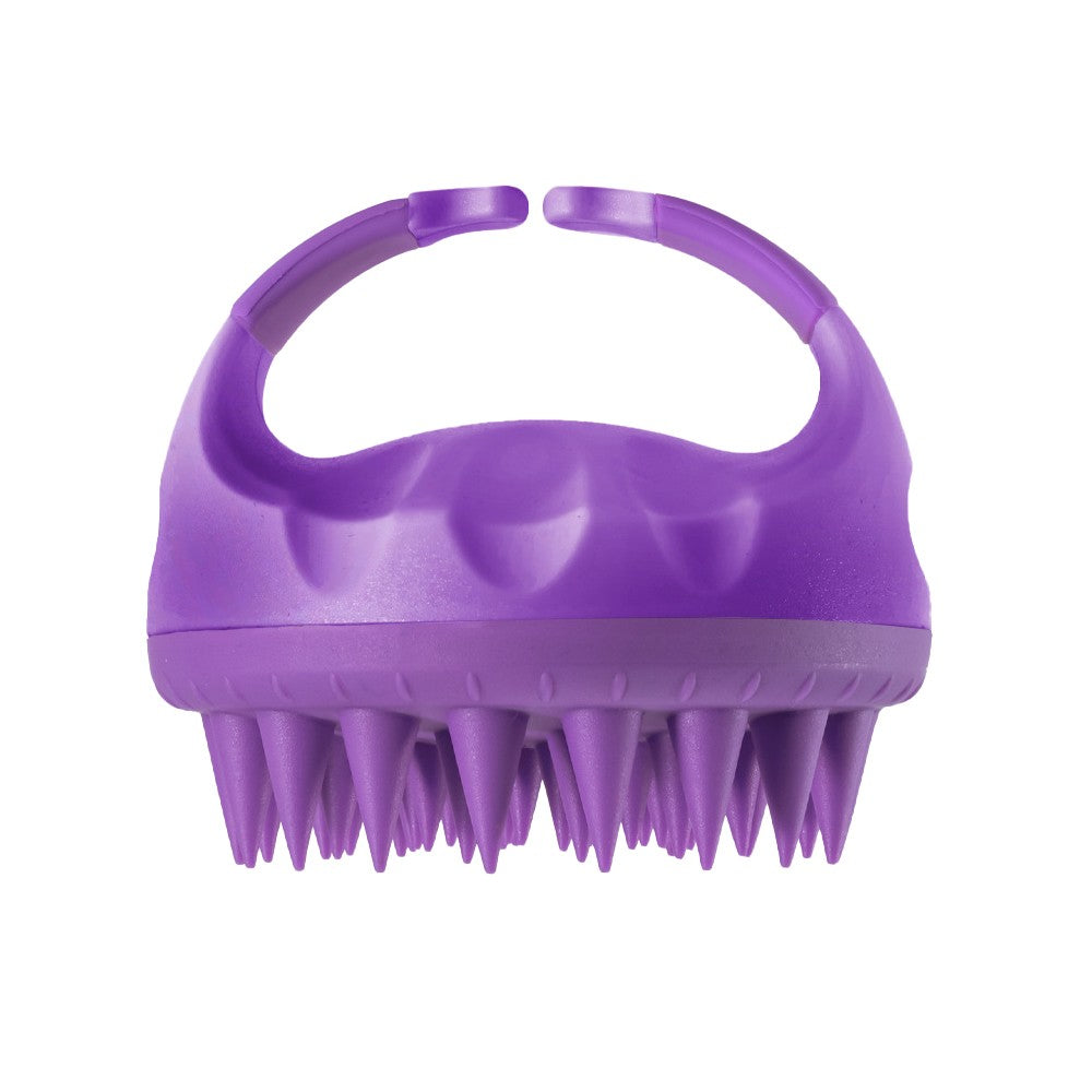 Hair Scalp Massager Shampoo Brush Silicone Scalp Care Brush Scalp Care Scrubber Purple