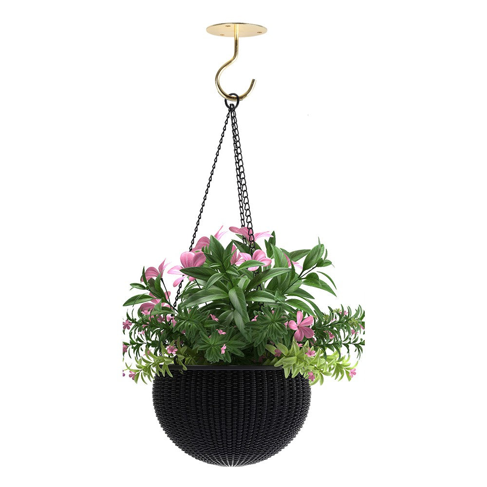 2Pcs Ceiling Hooks for Hanging Plants Iron Bird Feeders Bracket Wind Chimes Hanger Gold