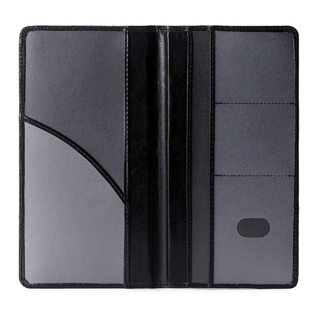 PU Leather Car Registration and Insurance Holder Card Document Organizer Driver License Case Black