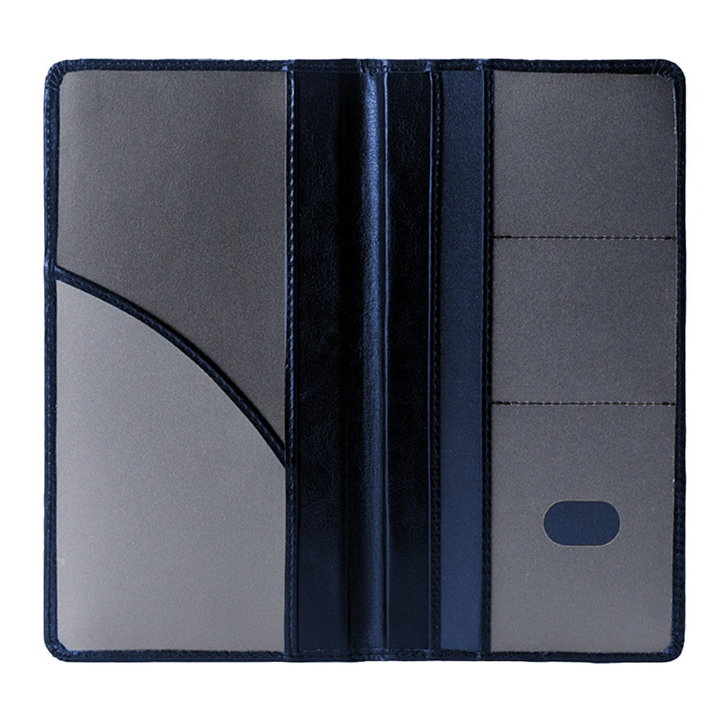 PU Leather Car Registration and Insurance Holder Card Document Organizer Driver License Case Blue