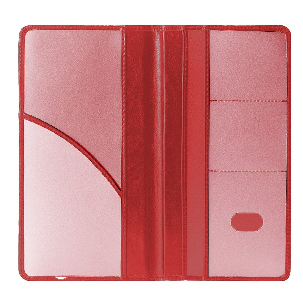 PU Leather Car Registration and Insurance Holder Card Document Organizer Driver License Case Rose Red