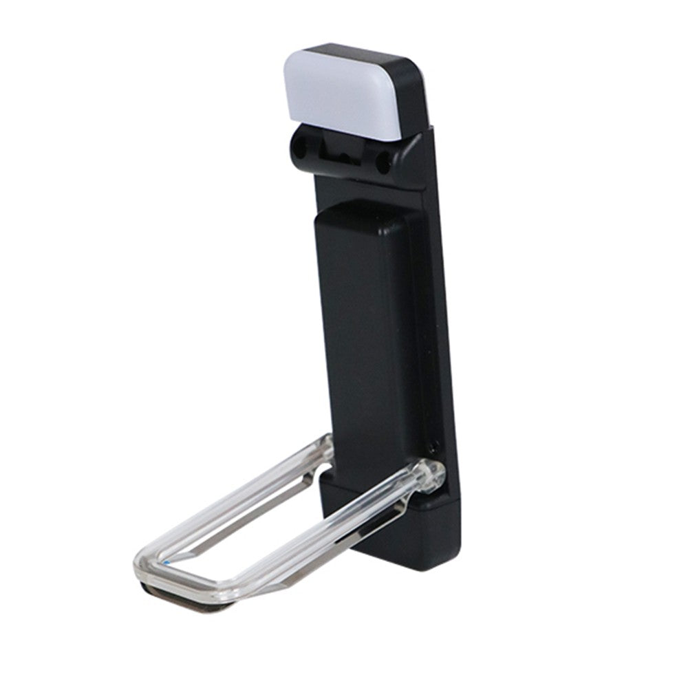Portable Clip-On LED Reading Light Adjust Angle Reading Book Light - Black