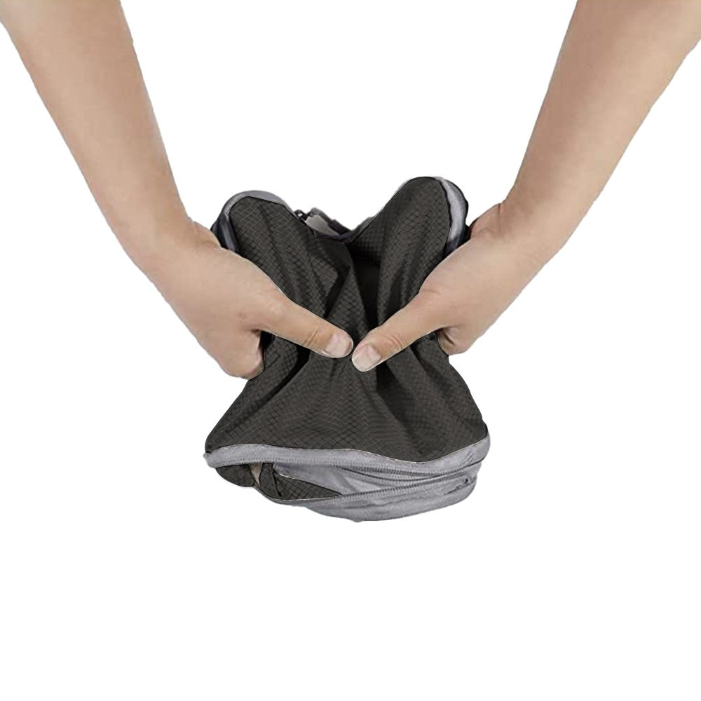 Set of 6Pcs Travel Compression Packing Cubes Suitcase Organizer Bag Luggage Storage Black