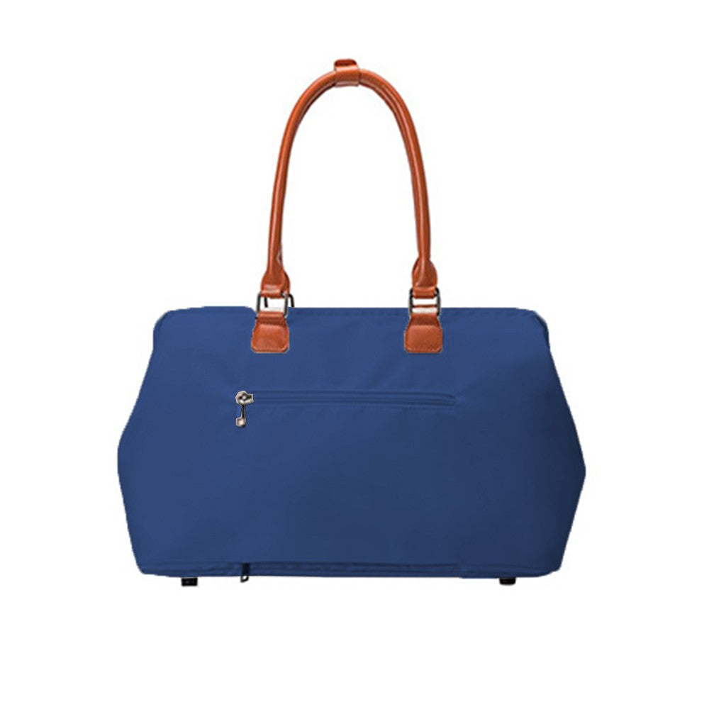 Set of 3Pcs Large Capacity Diaper Tote Bag Mommy Bag Hospital Bag Travel Overnight Bag with Shoulder Strap Blue