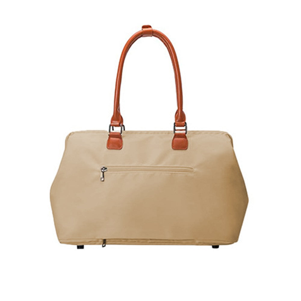 Set of 3Pcs Large Capacity Diaper Tote Bag Mommy Bag Hospital Bag Travel Overnight Bag with Shoulder Strap Khaki