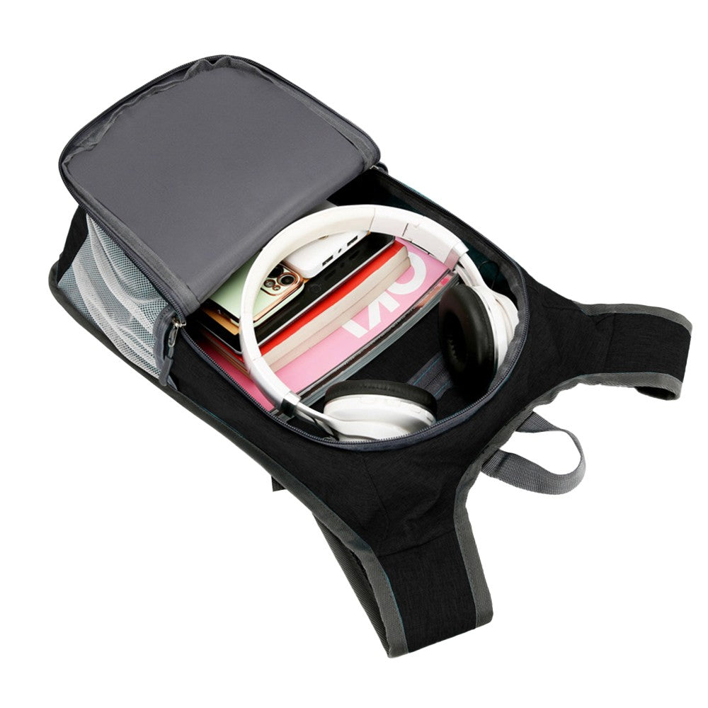 Unisex Foldable Backpack Travel Daypack Hiking Bag Sport Gym Bag Black