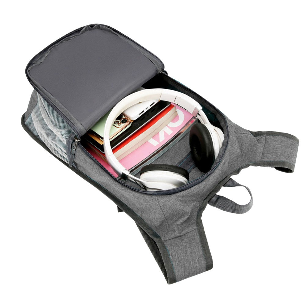 Unisex Foldable Backpack Travel Daypack Hiking Bag Sport Gym Bag Grey