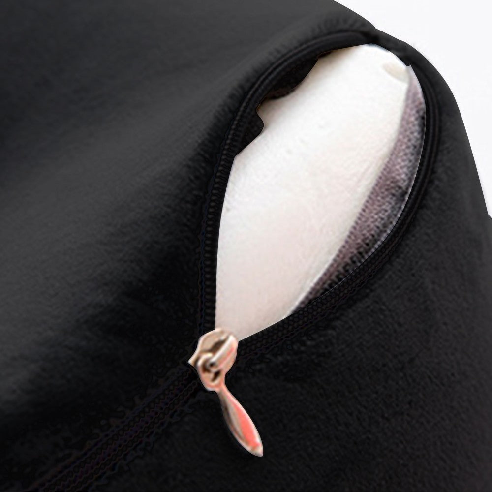 Travel Neck Pillow for Airplane Memory Foam Sleeping Pillow with Eyemask and Earplugs Black