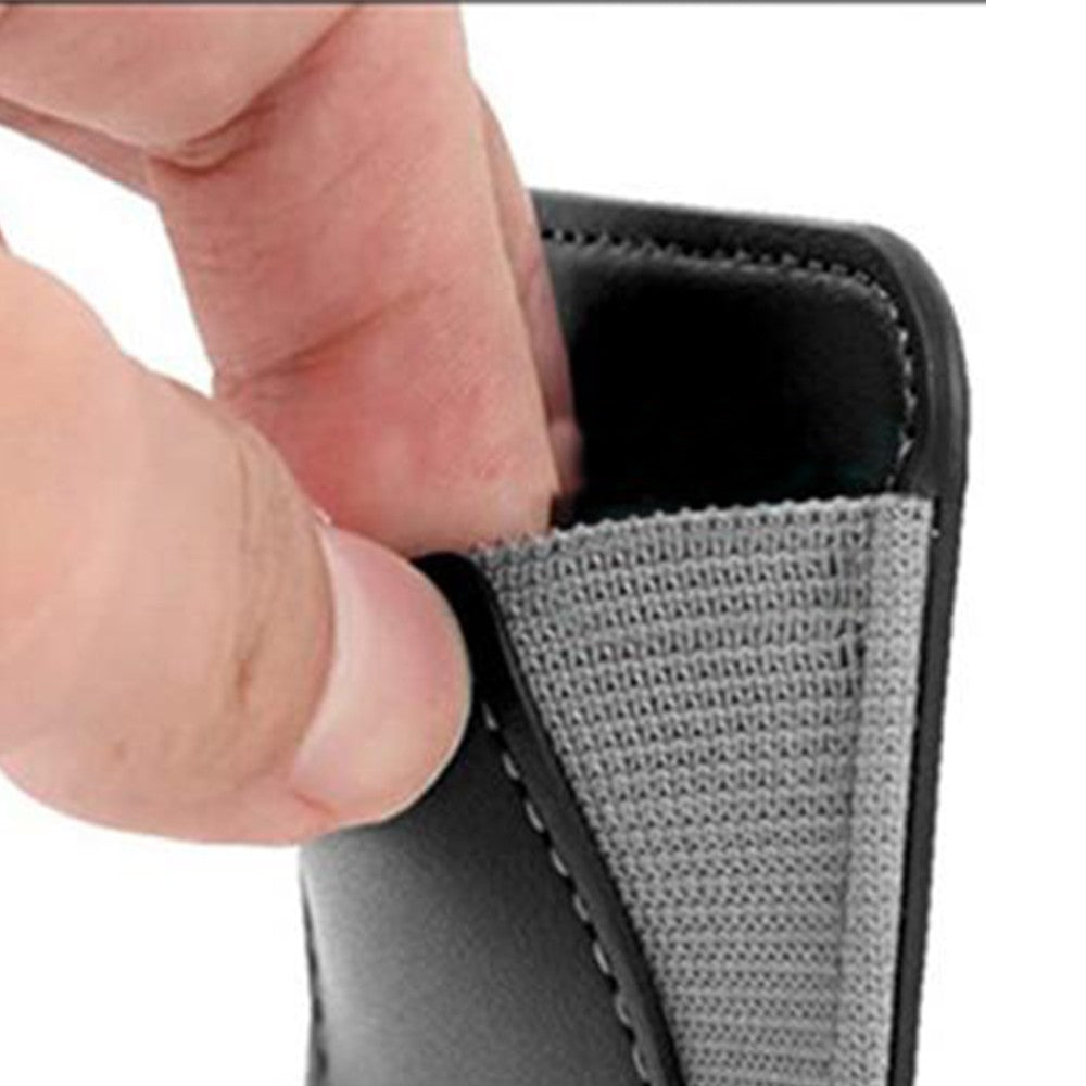 Magnetic Card Wallet Holder PU Leather Wallet Pocket for iPhone 12/13/14 Series Black