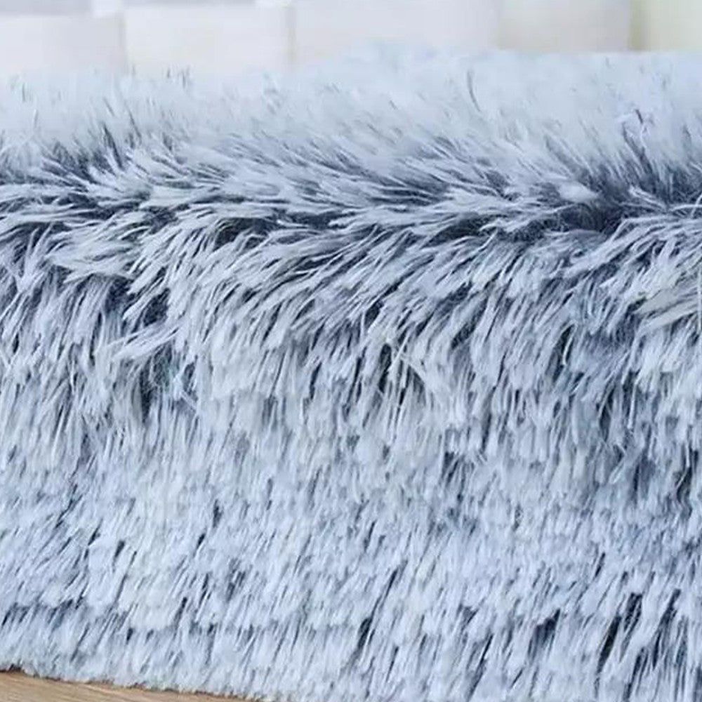 40x30cm Plush Pet Bed Soft Anti-Slip Dog Crate Bed Cat Sleeping Mat Calming Bed Grey
