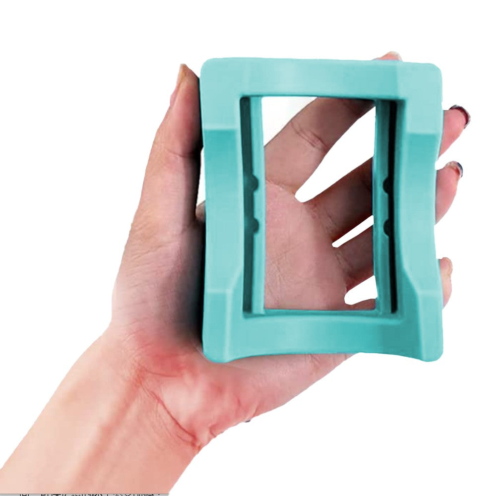 Silicone Cup Cradle Holder for Tumblers with Felt Decal Scraper for Crafting DIY Decals Blue