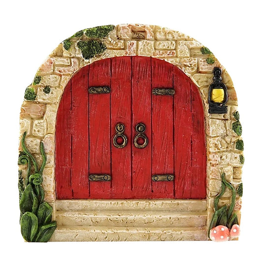 Miniature Fairy Garden Door for Tree Outdoor Garden Decor Sculpture Style 4