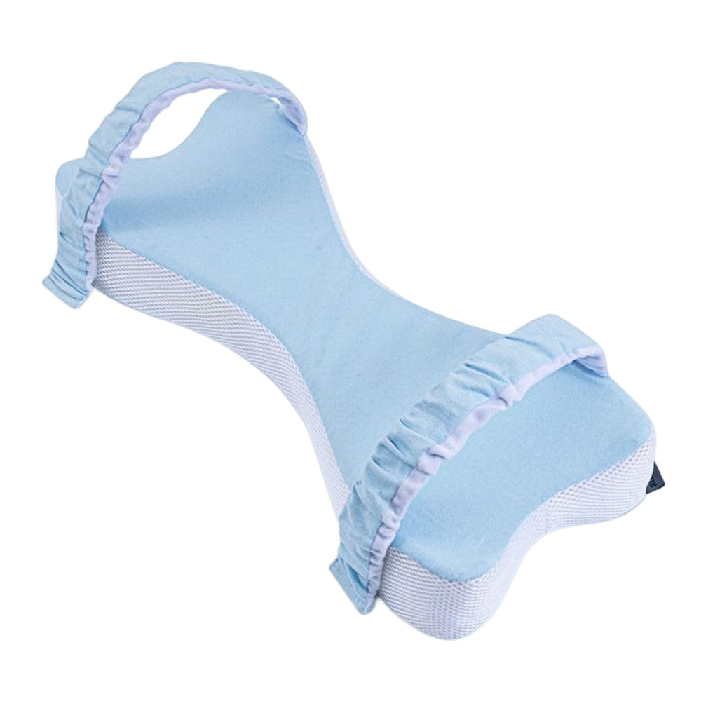 Leg Pillow Memory Foam Knee Pillow Support Pillow for Side Sleepers with Strap Blue