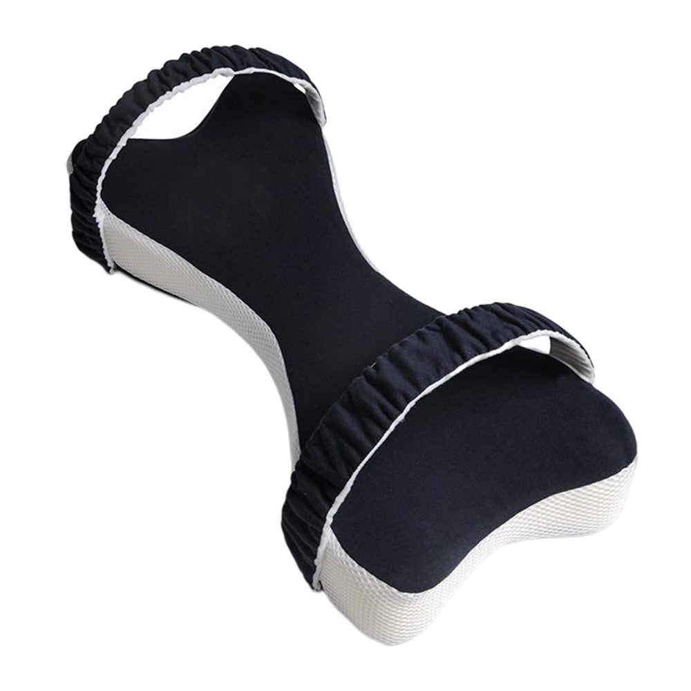 Leg Pillow Memory Foam Knee Pillow Support Pillow for Side Sleepers with Strap Navy Blue