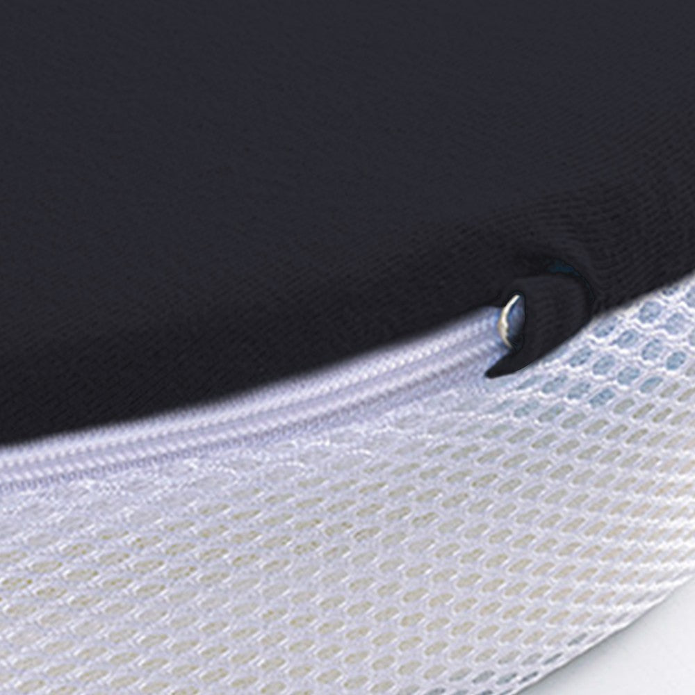 Leg Pillow Memory Foam Knee Pillow Support Pillow for Side Sleepers with Strap Navy Blue