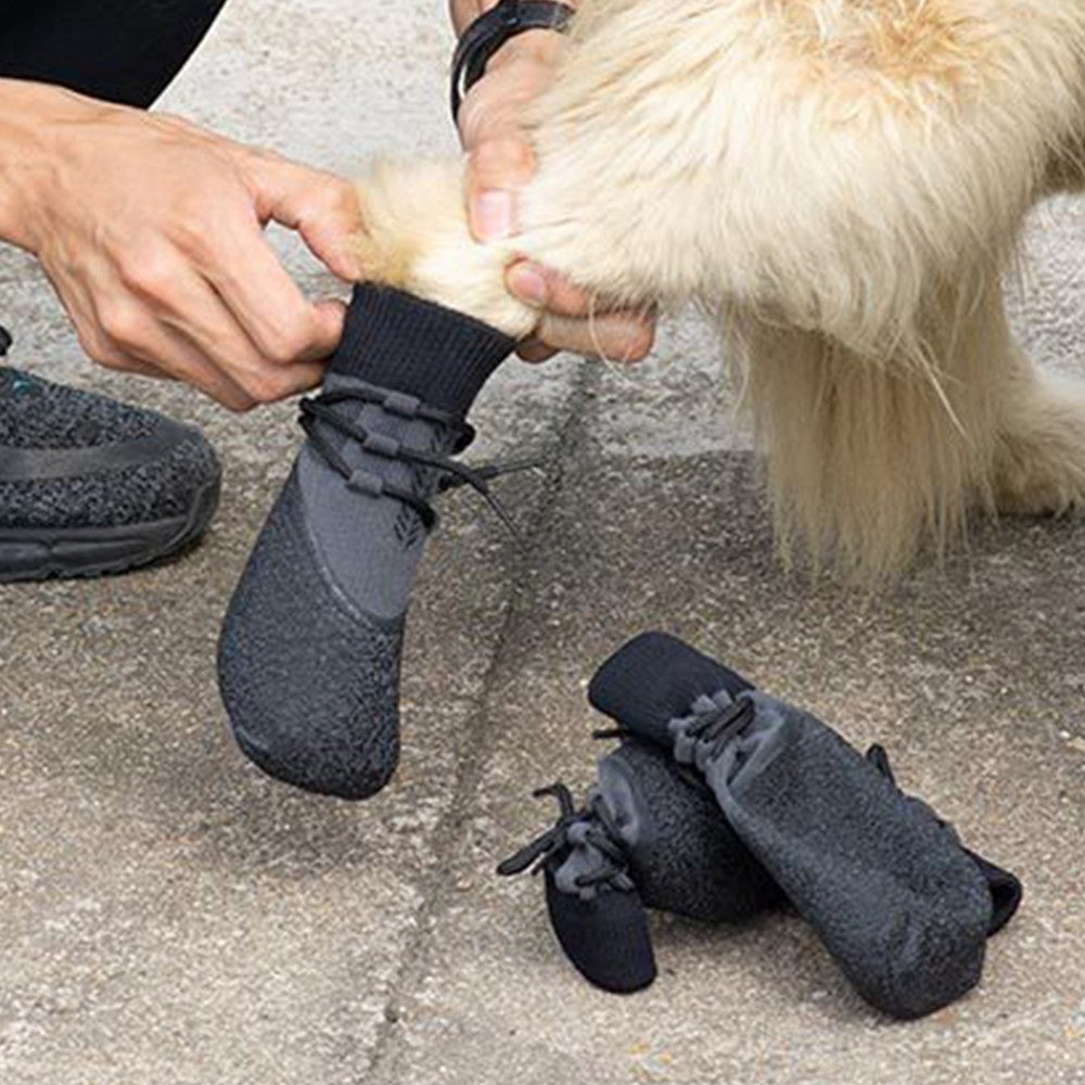4Pcs Anti Slip Dog Socks Water Resistant Dog Boots Pet Paw Protector XS Size
