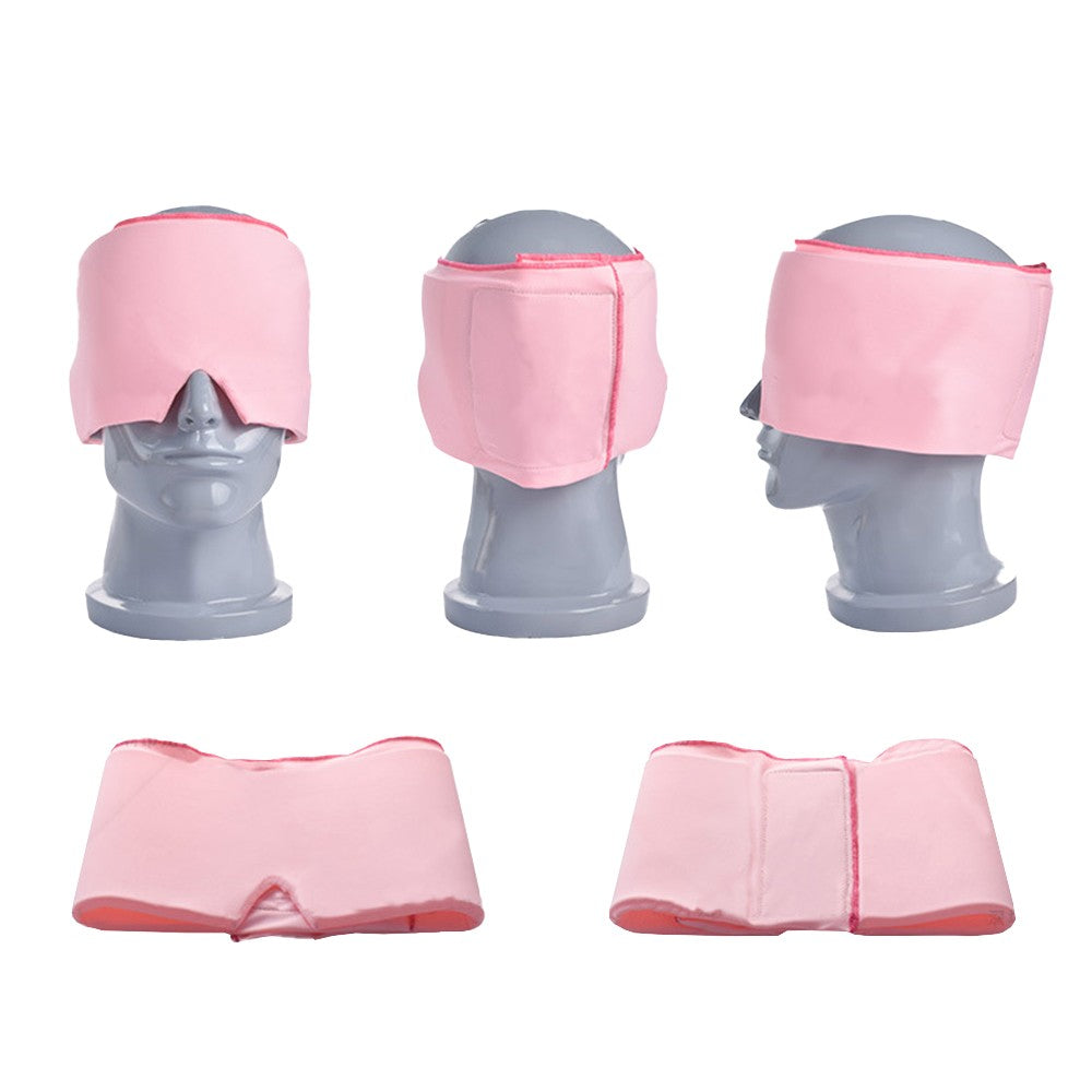 Adjustable Migraine Relief Gel Cap Cold Hot Compress Therapy Headache Relief Hat Pink