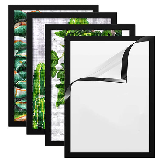 4Pcs Magnetic Frame Self Adhesive Magnetic Poster Frame 28x38cm Photo Picture Frame