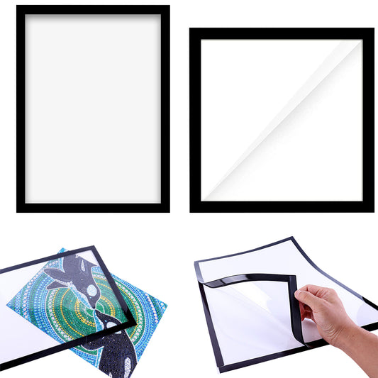 2 Pack Magnetic Frame for Poster Photo Picture Rhinestone Painting S M