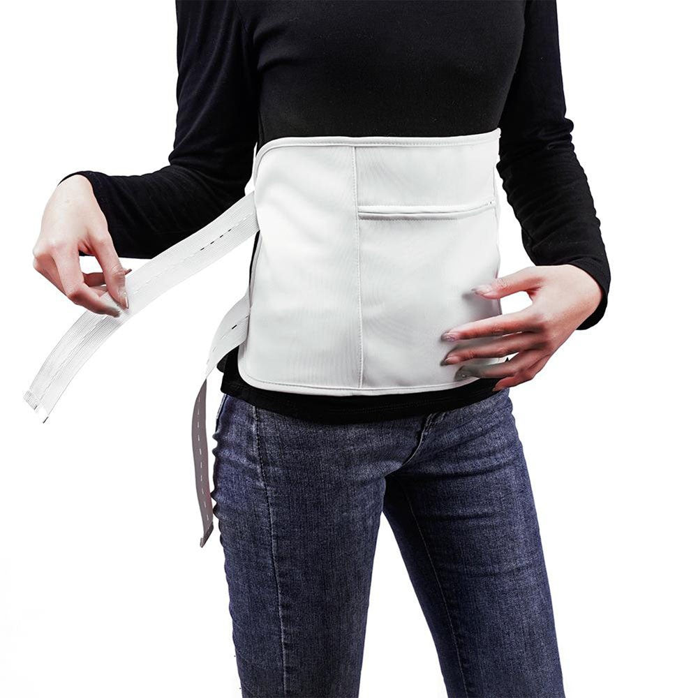 Reusable Wrap Belt Castor Oil Pack Kit for Inflammation Toxin Remover White