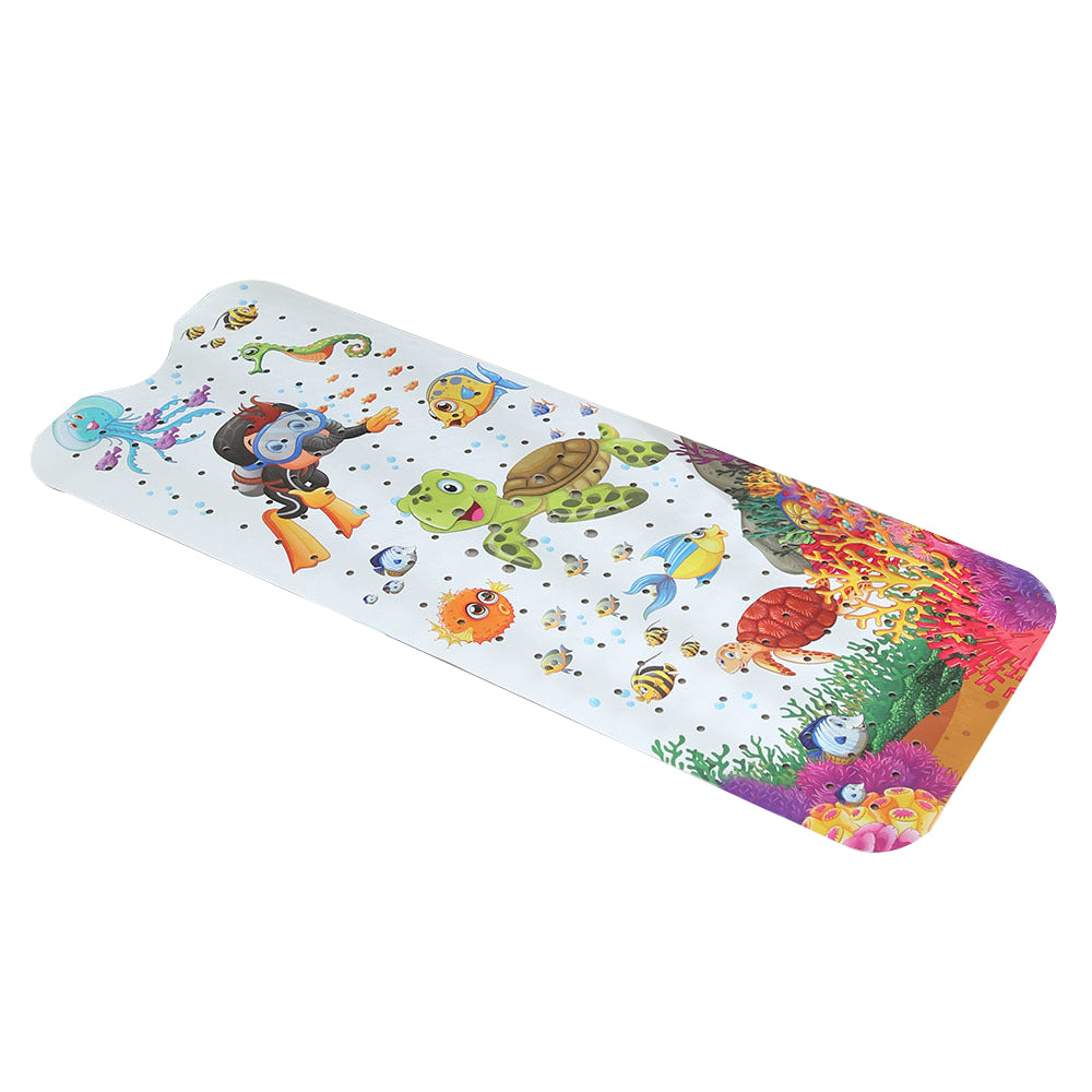 100cm Kids Cartoon Bathtub Mat Non-Slip Shower Mat Bathroom Floor Mat Style 2