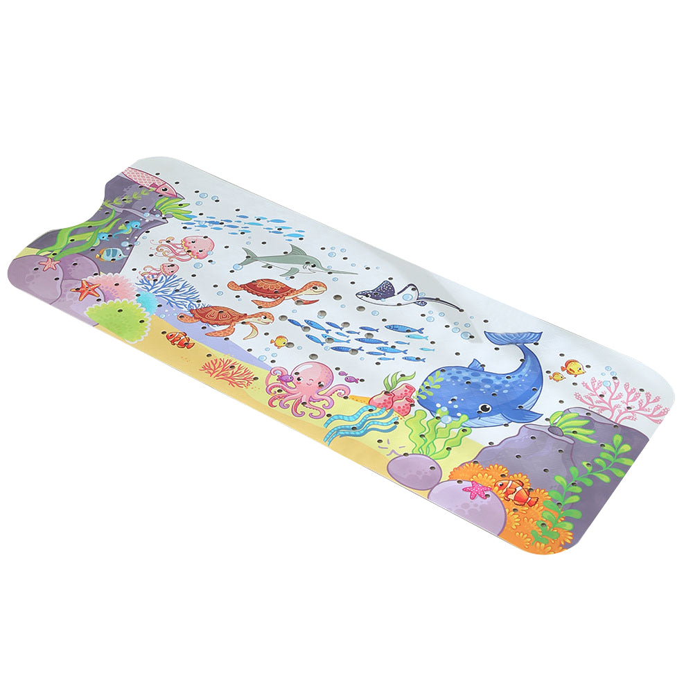 100cm Kids Cartoon Bathtub Mat Non-Slip Shower Mat Bathroom Floor Mat Style 3