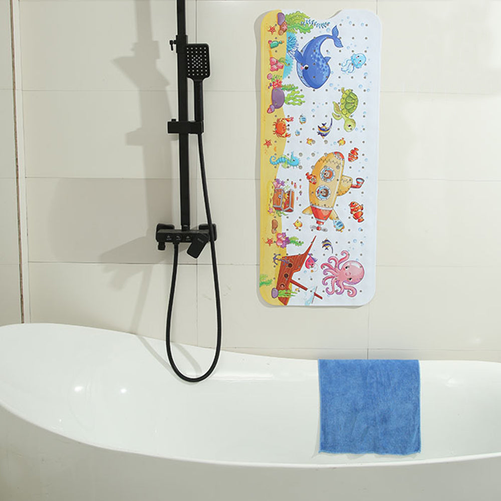 100cm Kids Cartoon Bathtub Mat Non-Slip Shower Mat Bathroom Floor Mat Style 5