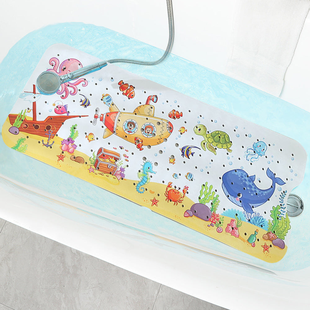 100cm Kids Cartoon Bathtub Mat Non-Slip Shower Mat Bathroom Floor Mat Style 5