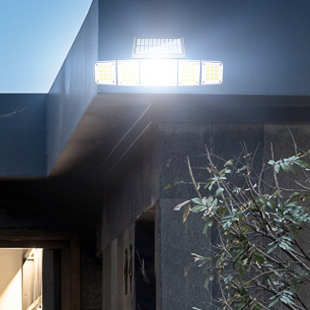 5 Heads Solar Motion Sensor Light Wall Lamp Outdoor Garden Yard Lights Style 2