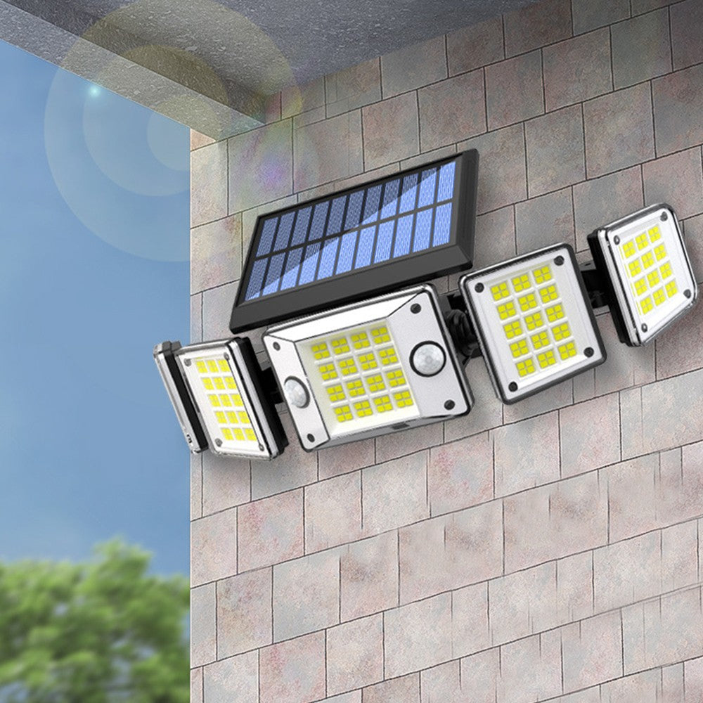 5 Heads Solar Motion Sensor Light Wall Lamp Outdoor Garden Yard Lights Style 1
